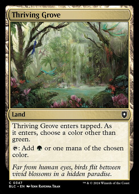 Thriving Grove - Bloomburrow Commander Common Card