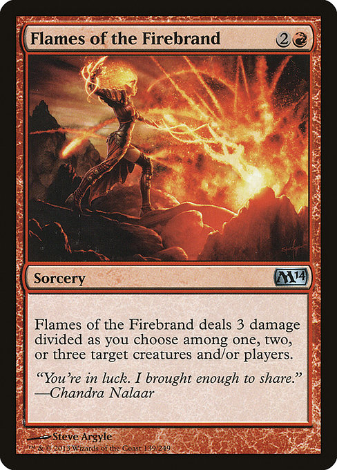 Flames of the Firebrand - Magic 2014 Uncommon Card