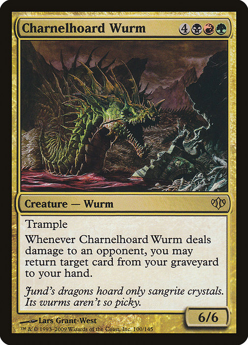 Charnelhoard Wurm - Conflux Rare Card