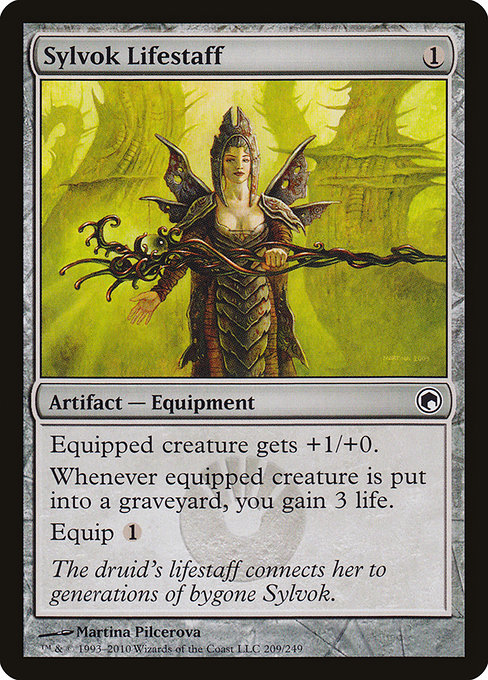 Sylvok Lifestaff - Scars of Mirrodin Common Card