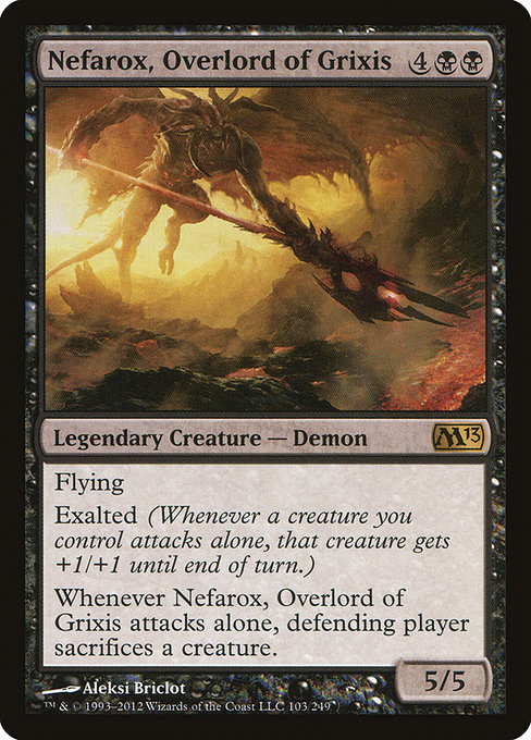 Nefarox, Overlord of Grixis - Magic 2013 Rare Card