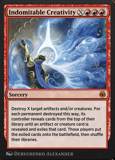Indomitable Creativity - Kaladesh Remastered Mythic Card