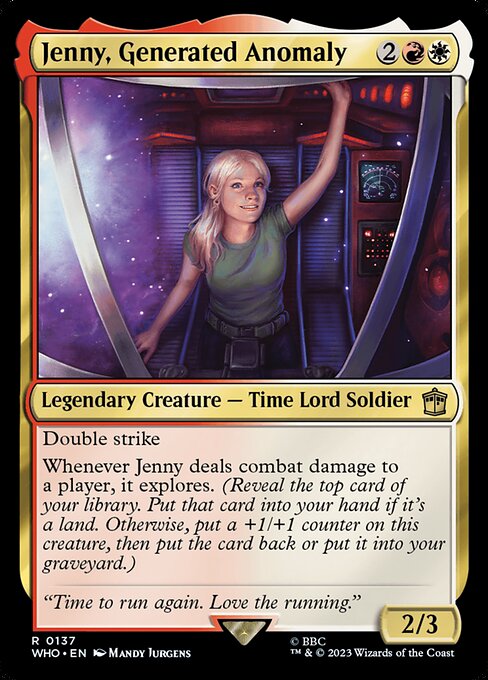 Jenny, Generated Anomaly - Doctor Who Rare Card