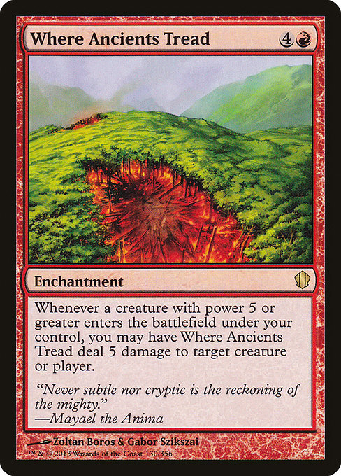 Where Ancients Tread - Commander 2013 Rare Card