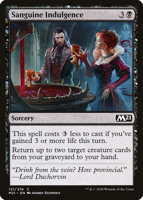 Sanguine Indulgence - Core Set 2021 Common Card