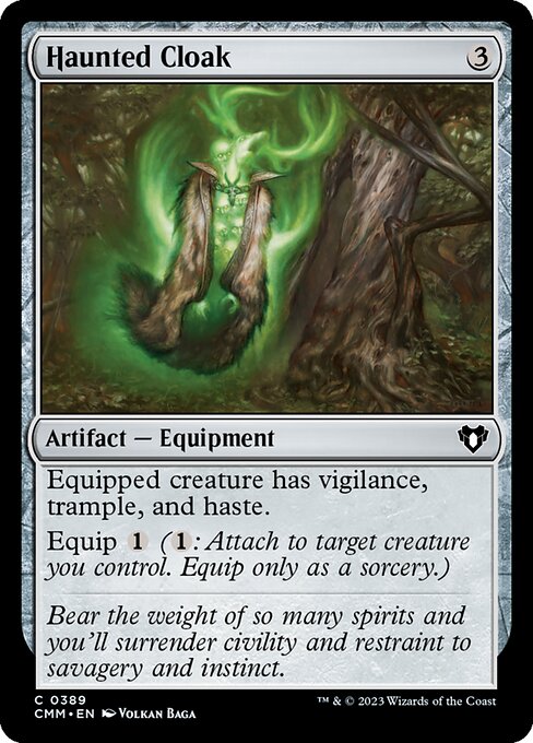 Haunted Cloak - Commander Masters Common Card