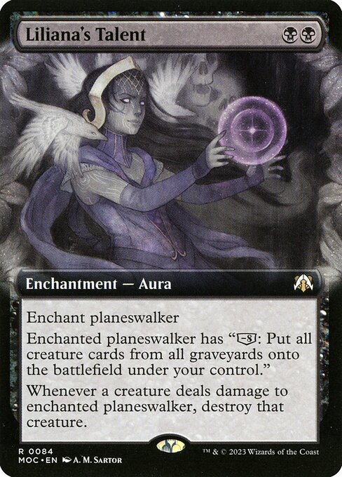 Liliana's Talent - March of the Machine Commander Rare Card