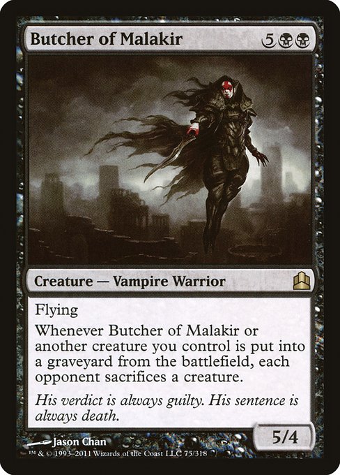 Butcher of Malakir - Commander 2011 Rare Card