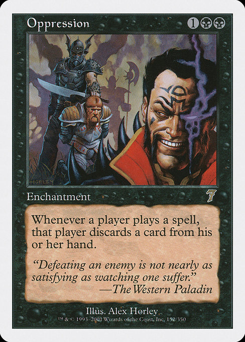 Oppression - Seventh Edition Rare Card