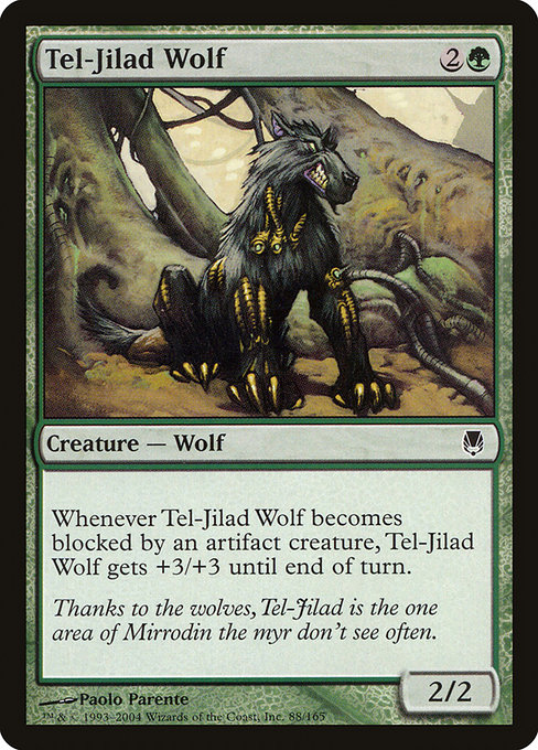 Tel-Jilad Wolf - Darksteel Common Card