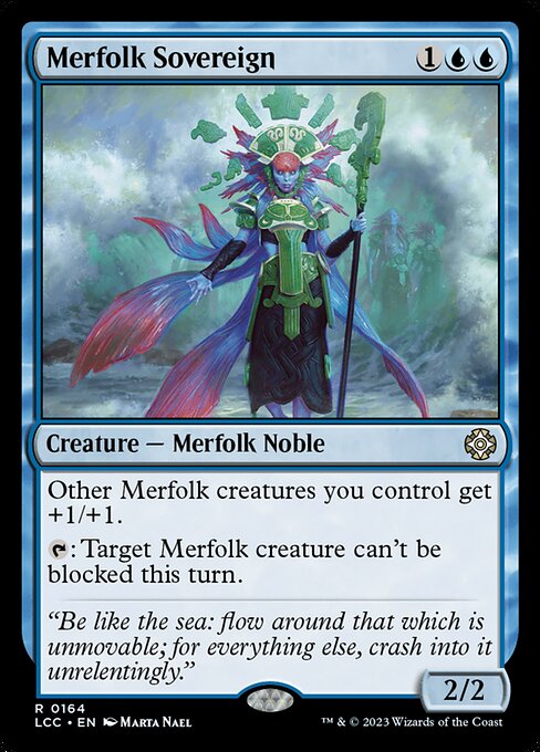 Merfolk Sovereign - The Lost Caverns of Ixalan Commander Rare Card