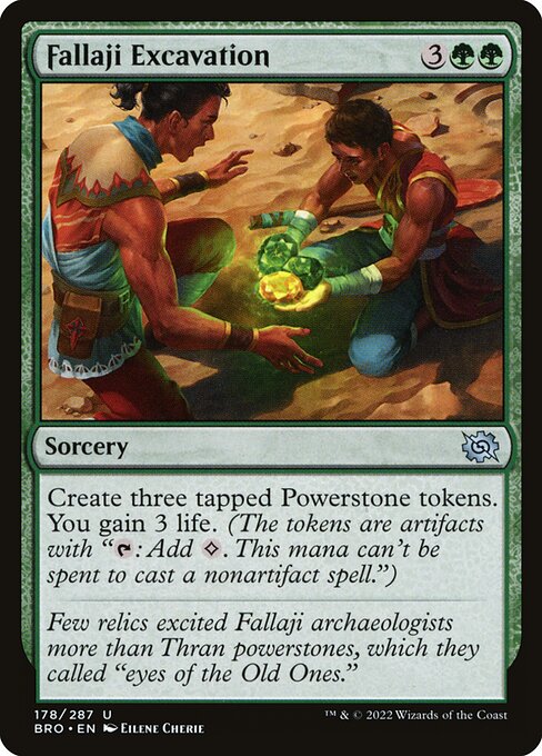Fallaji Excavation - The Brothers' War Uncommon Card