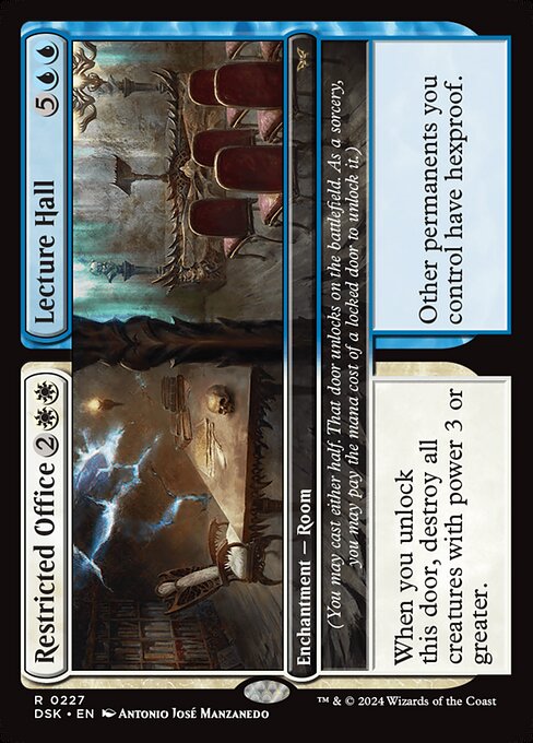 Restricted Office // Lecture Hall - Duskmourn: House of Horror Rare Card