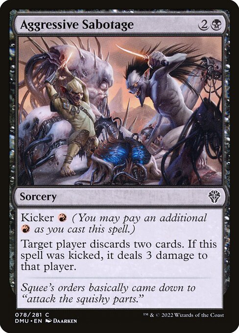 Aggressive Sabotage - Dominaria United Common Card