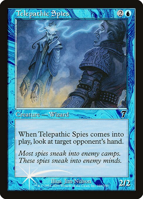 Telepathic Spies - Seventh Edition Common Card