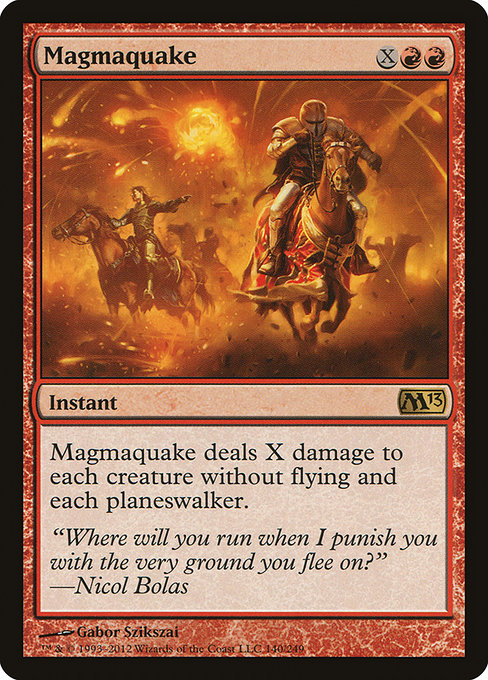 Magmaquake - Magic 2013 Rare Card