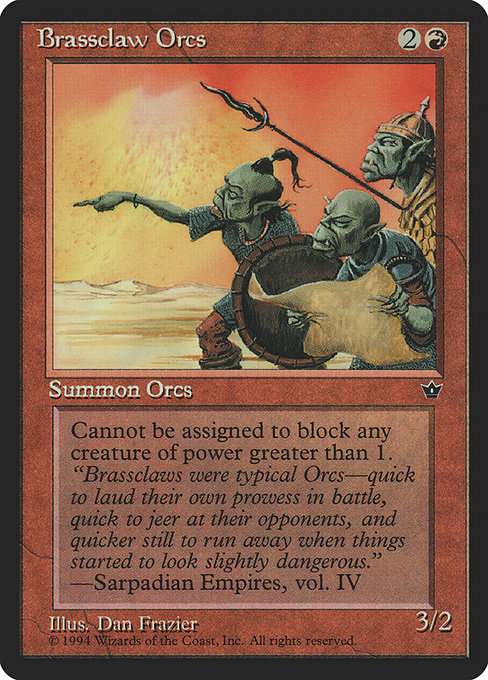 Brassclaw Orcs - Fallen Empires Common Card