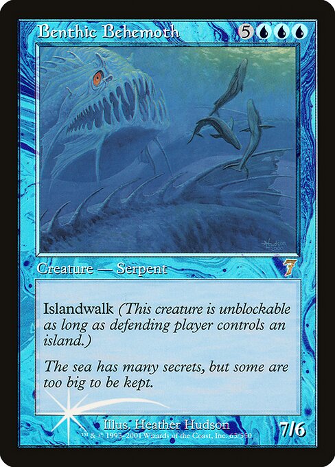 Benthic Behemoth - Seventh Edition Rare Card