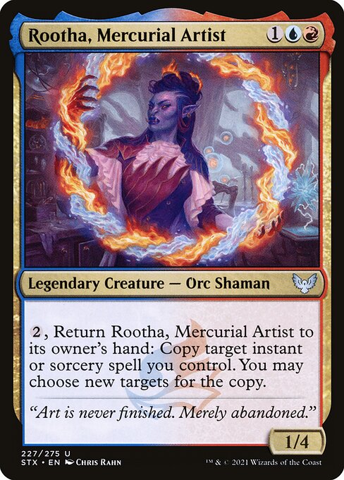 Rootha, Mercurial Artist - Strixhaven: School of Mages Uncommon Card