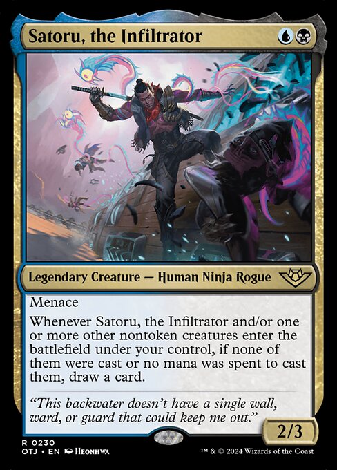 Satoru, the Infiltrator - Outlaws of Thunder Junction Rare Card