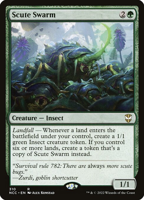 Scute Swarm - New Capenna Commander Rare Card