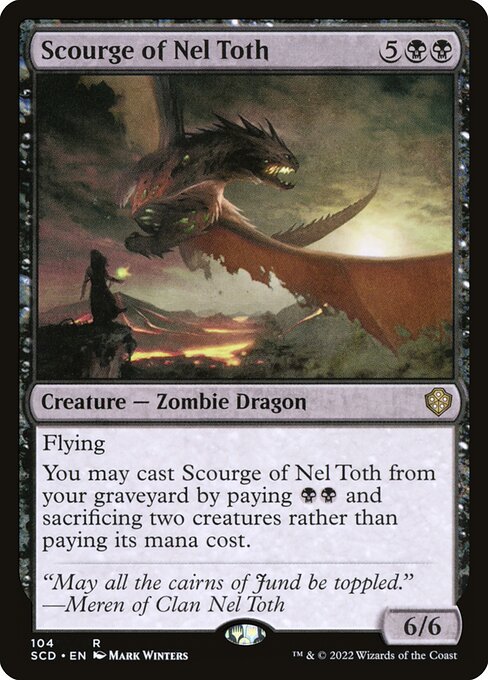 Scourge of Nel Toth - Starter Commander Decks Rare Card