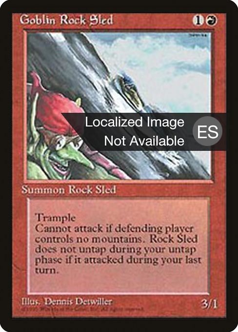Goblin Rock Sled - Fourth Edition Foreign Black Border Common Card