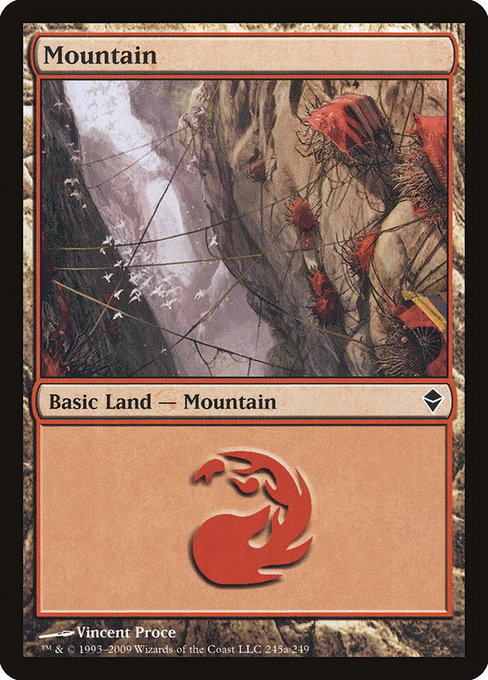 Mountain - Zendikar Common Card
