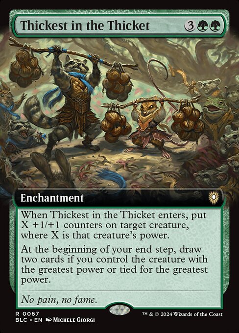 Thickest in the Thicket - Bloomburrow Commander Rare Card