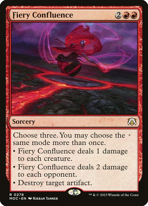 Fiery Confluence - March of the Machine Commander Rare Card