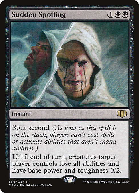Sudden Spoiling - Commander 2014 Rare Card