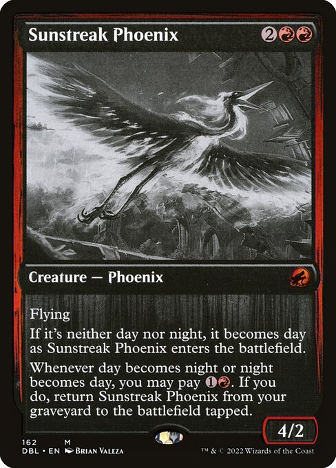 Sunstreak Phoenix - Innistrad: Double Feature Mythic Card