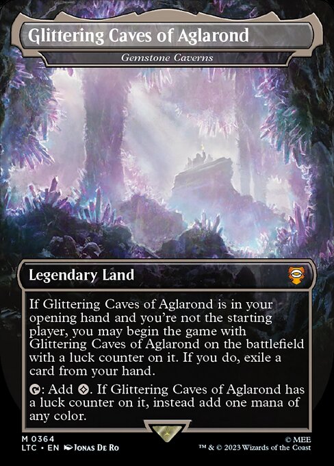Gemstone Caverns - Tales of Middle-earth Commander Mythic Card