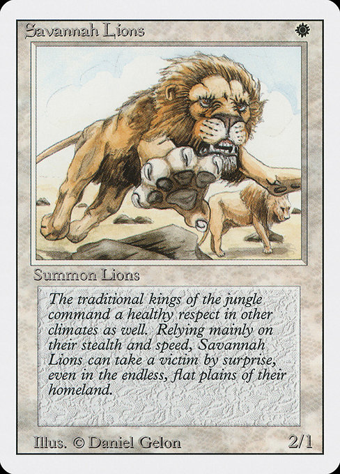 Savannah Lions - Revised Edition Rare Card