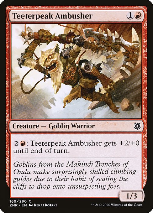 Teeterpeak Ambusher - Zendikar Rising Common Card