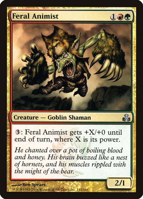 Feral Animist - Guildpact Uncommon Card