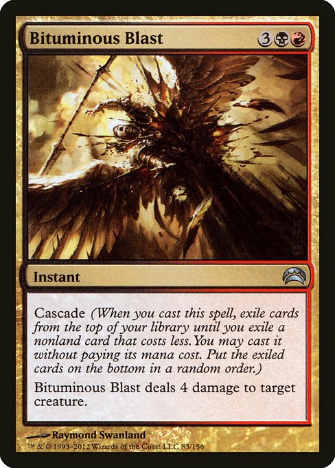 Bituminous Blast - Planechase 2012 Uncommon Card