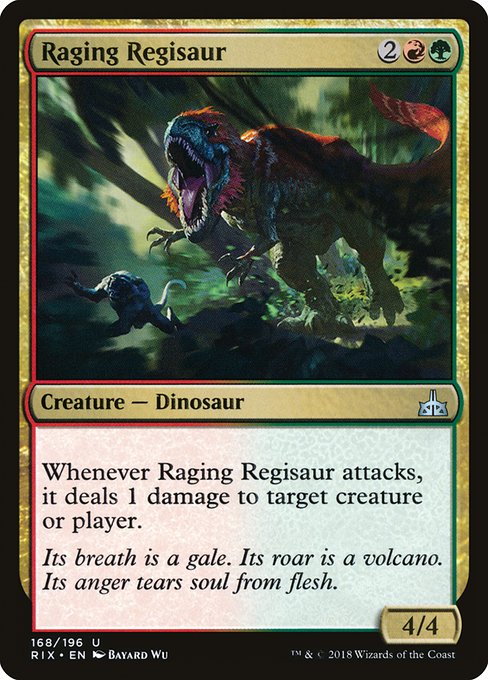 Raging Regisaur - Rivals of Ixalan Uncommon Card