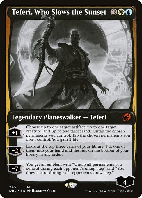 Teferi, Who Slows the Sunset - Innistrad: Double Feature Mythic Card