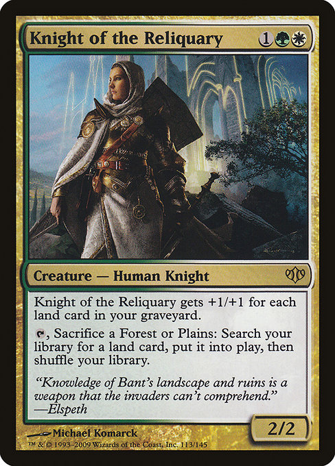 Knight of the Reliquary - Conflux Rare Card