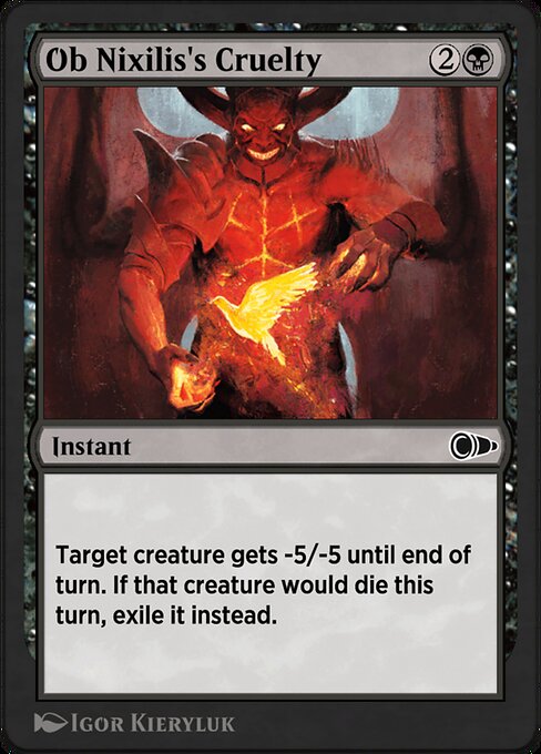 Ob Nixilis's Cruelty - Pioneer Masters Common Card