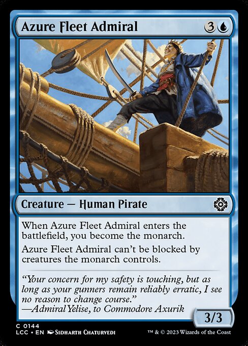 Azure Fleet Admiral - The Lost Caverns of Ixalan Commander Common Card