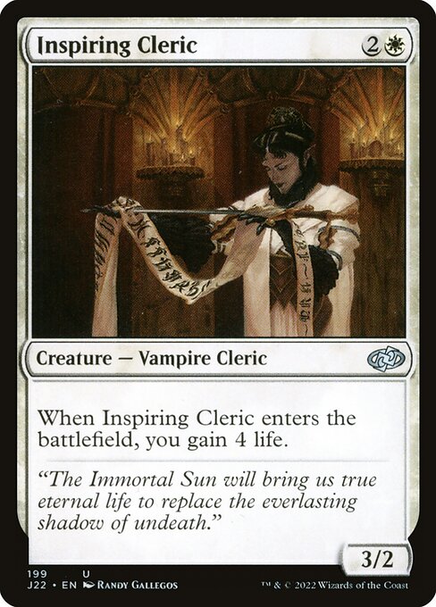 Inspiring Cleric - Jumpstart 2022 Uncommon Card