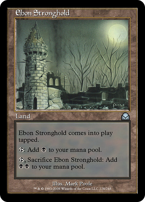 Ebon Stronghold - Masters Edition II Uncommon Card