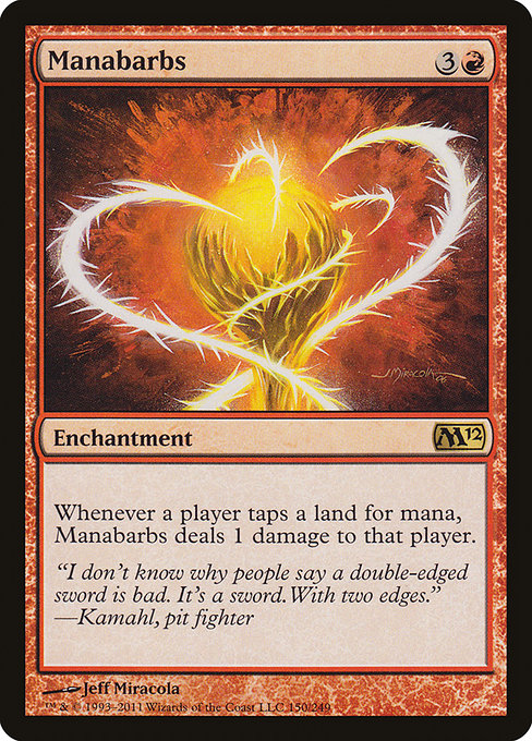 Manabarbs - Magic 2012 Rare Card