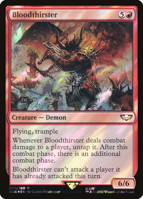 Bloodthirster - Warhammer 40,000 Commander Rare Card