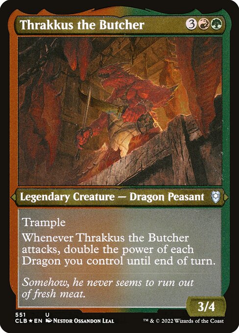 Thrakkus the Butcher - Commander Legends: Battle for Baldur's Gate Uncommon Card
