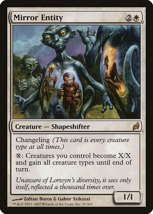 Mirror Entity - Lorwyn Rare Card