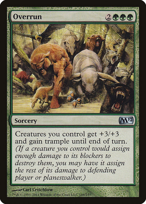 Overrun - Magic 2012 Uncommon Card