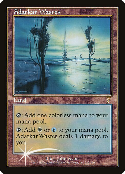 Adarkar Wastes - Seventh Edition Rare Card
